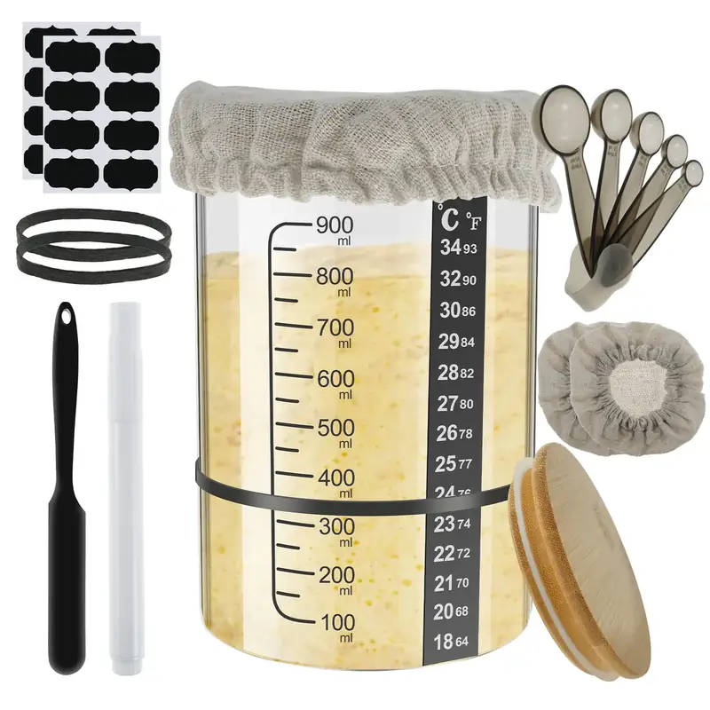Complete Set — Double covers, bands & labels — plus the 5-piece measuring spoon set